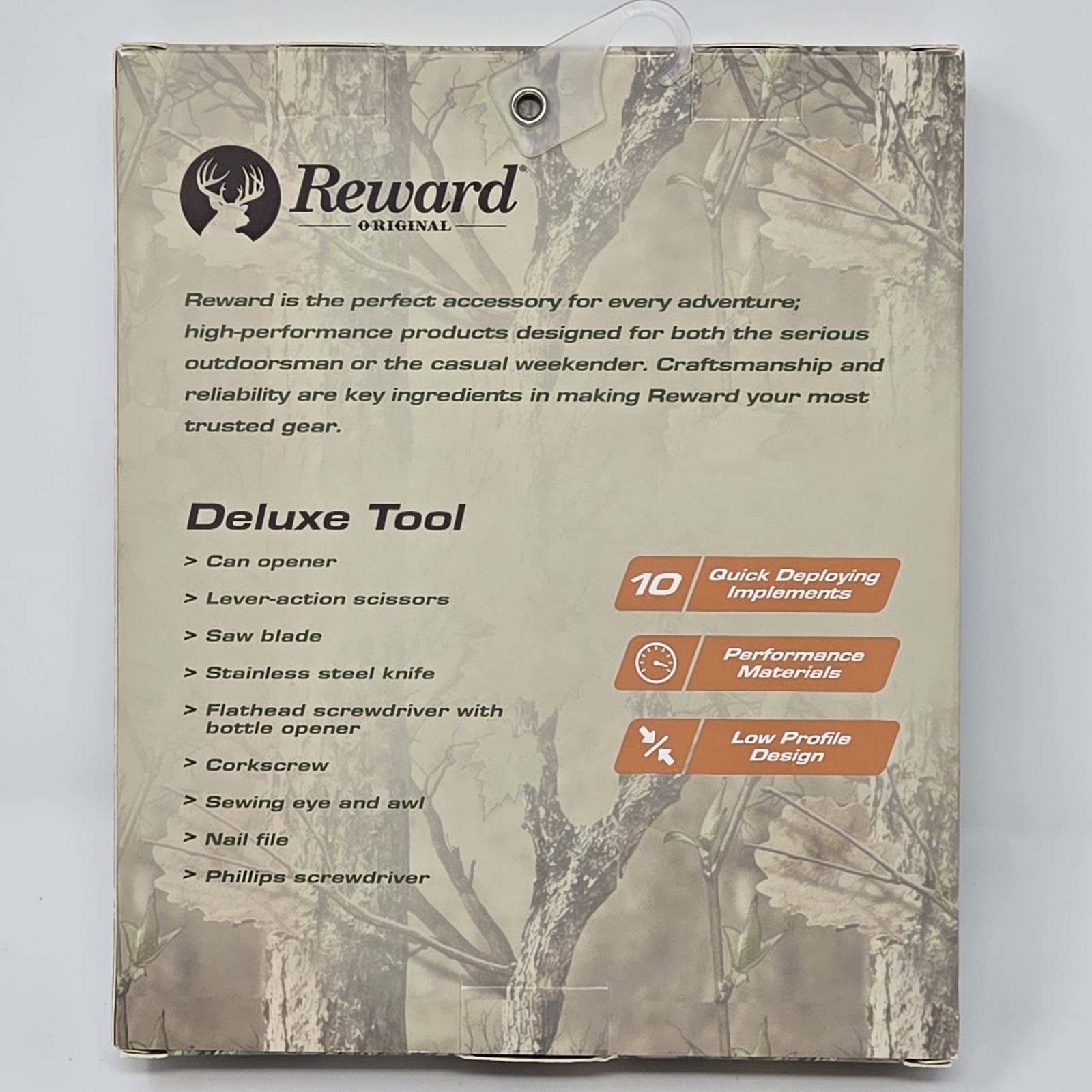 Reward Original Deluxe 10-in-1 Quick Deploy Multitool Camping Hunting Fishing