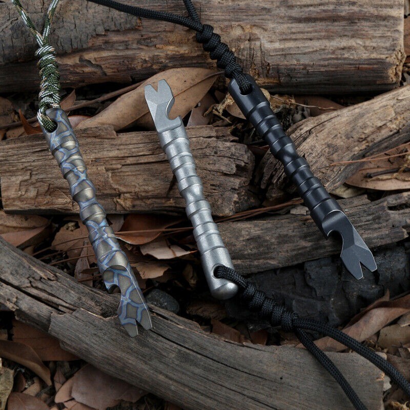 Titanium Crowbar Keychain Multi Functional Compact