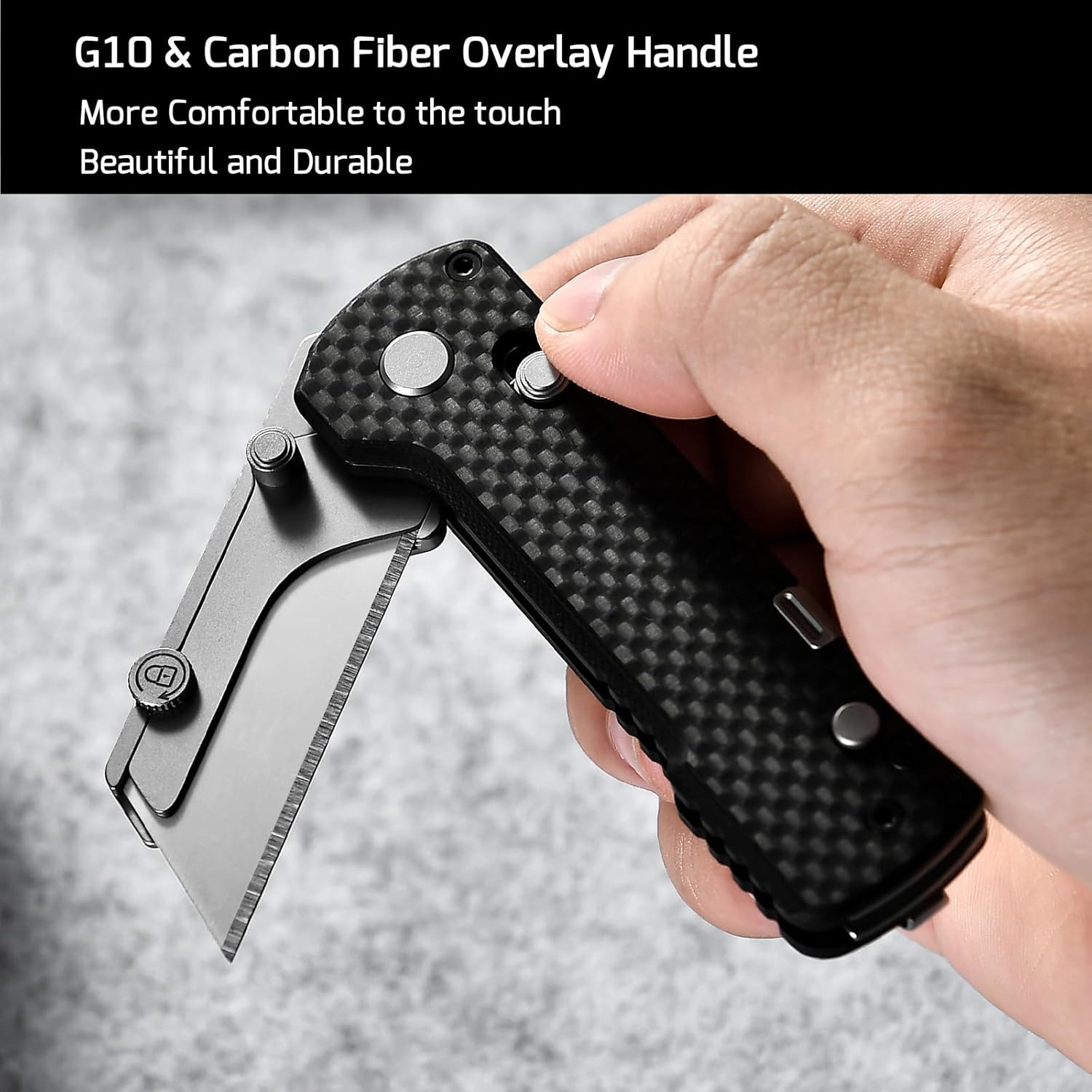 OKNIFE U1 Pro Multitool Folding Utility Knife with Folding Screwdriver, Quick Ch