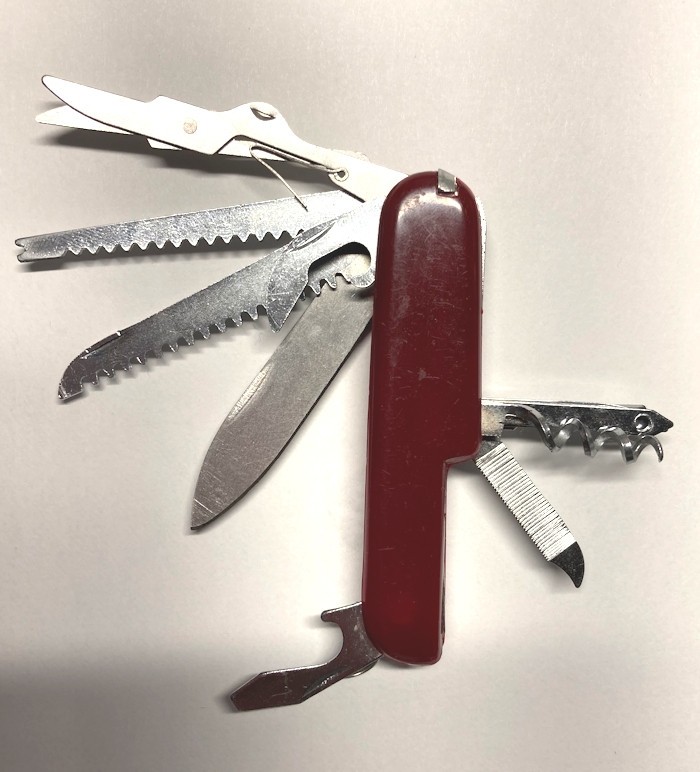 Jack Pocket Swiss Army Style Knife Folding Tools Can Opener Travel Survival Kit