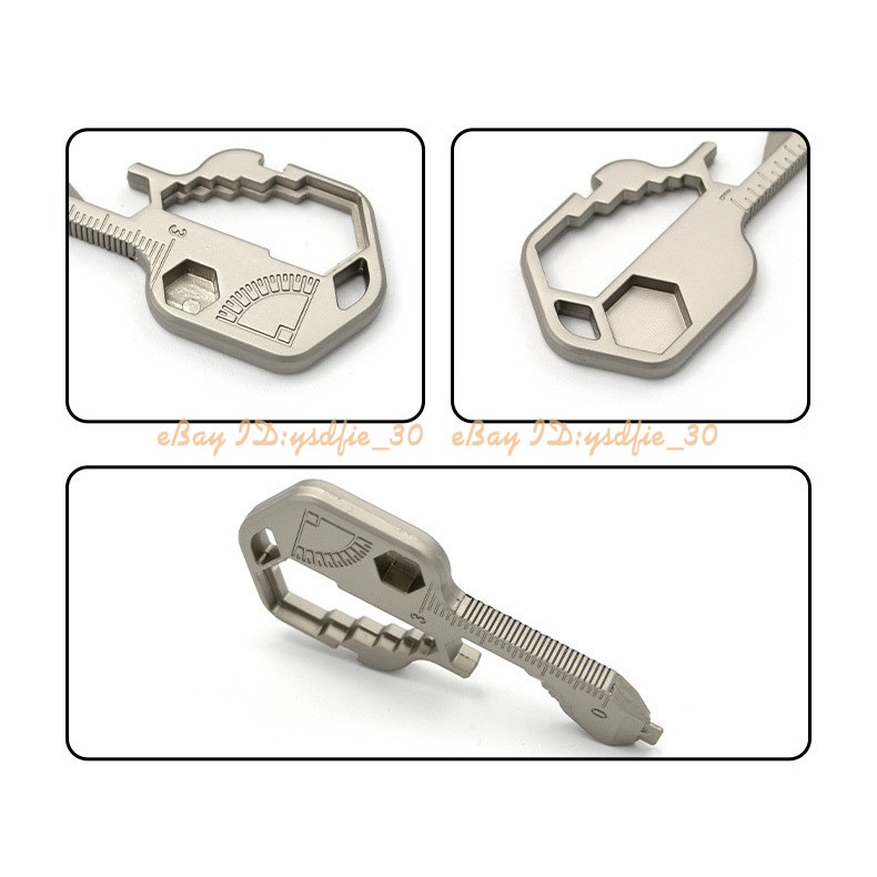 EDC Multi-tool Function Keychain Pocket Tool Beer Bottle Opener Wrench