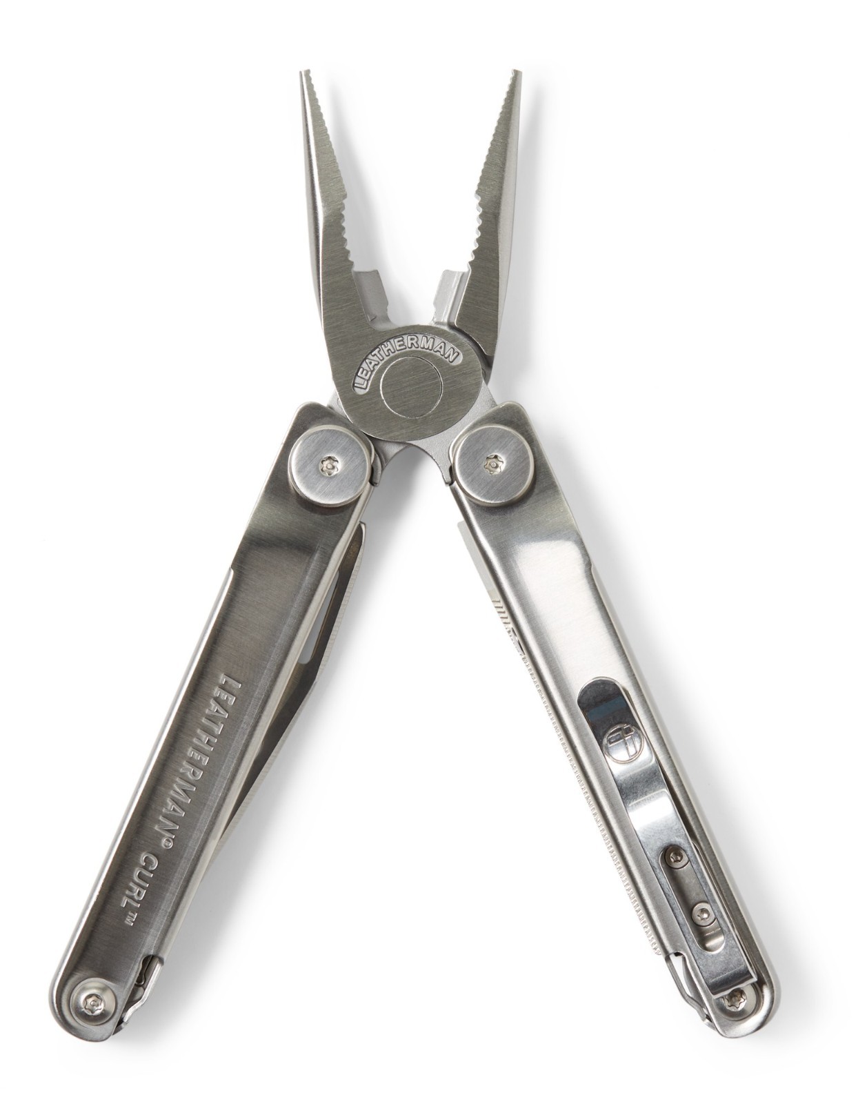 LEATHERMAN, Curl Multitool, Stainless Steel Everyday Tool, with Nylon Sheath