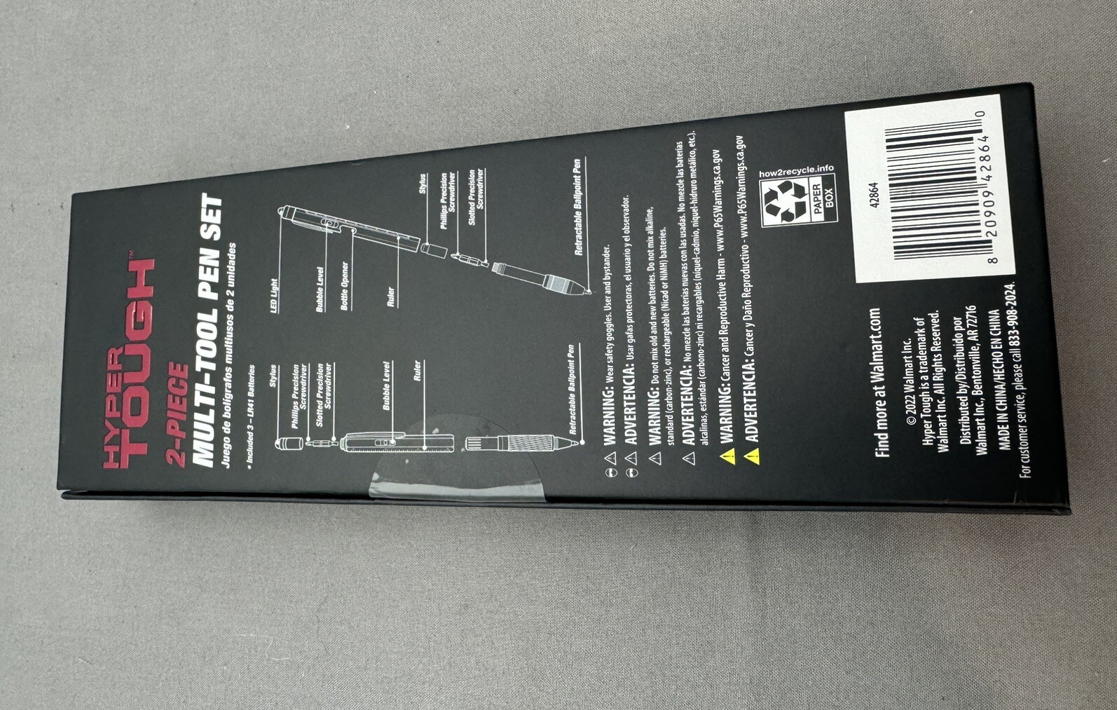 Hyper Tough 2 Piece Multi-Tool Pen Set New 42864