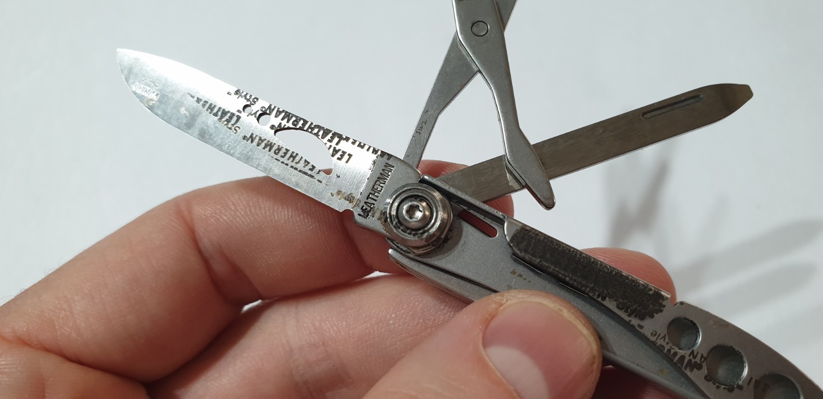 🔥🔥 Leatherman Style One Hand Opening Prototype and Factory Misprint Very Rare