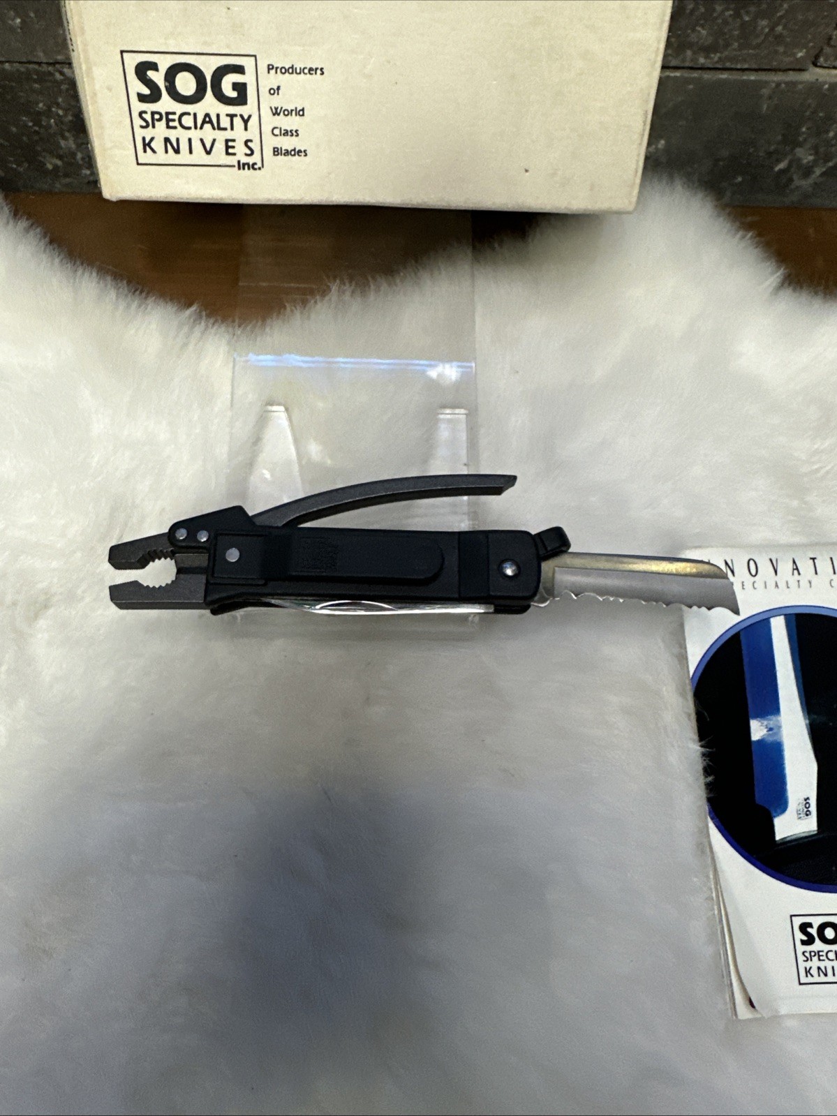 SOG The Micro ToolClip Multi Tool Clip Knife NOS Seki Japan Made With Box 1990s