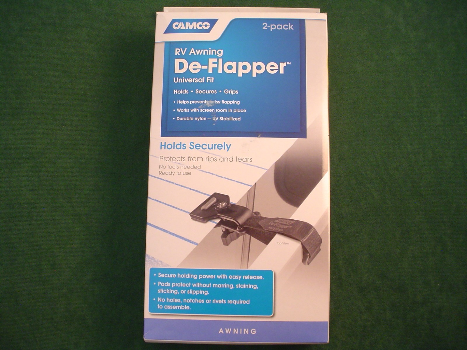 New Camco RV Awning De-Flapper Set Of 2 Trailer Camper Motorhome 42061