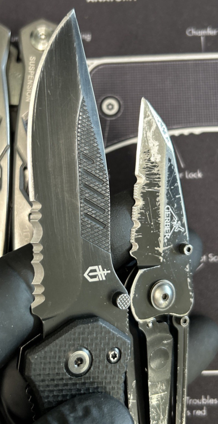 Gerber 1 Suspension W/Sheath / 1 Ridge/ 1 Swagger/ 1 Dime Compact Lot Of 4 GUC