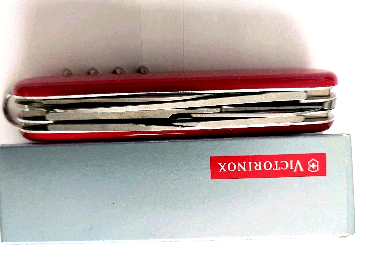 Swiss Army Knife, Red Climber, Victorinox 1.3703, 91mm, 14 Functions New In Box