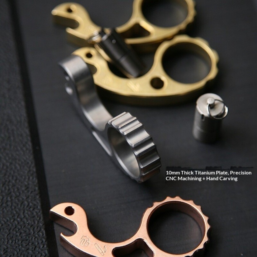 EDC Snail Tactical Multifunctional Tool/Pendant Titanium/Red copper/Brass