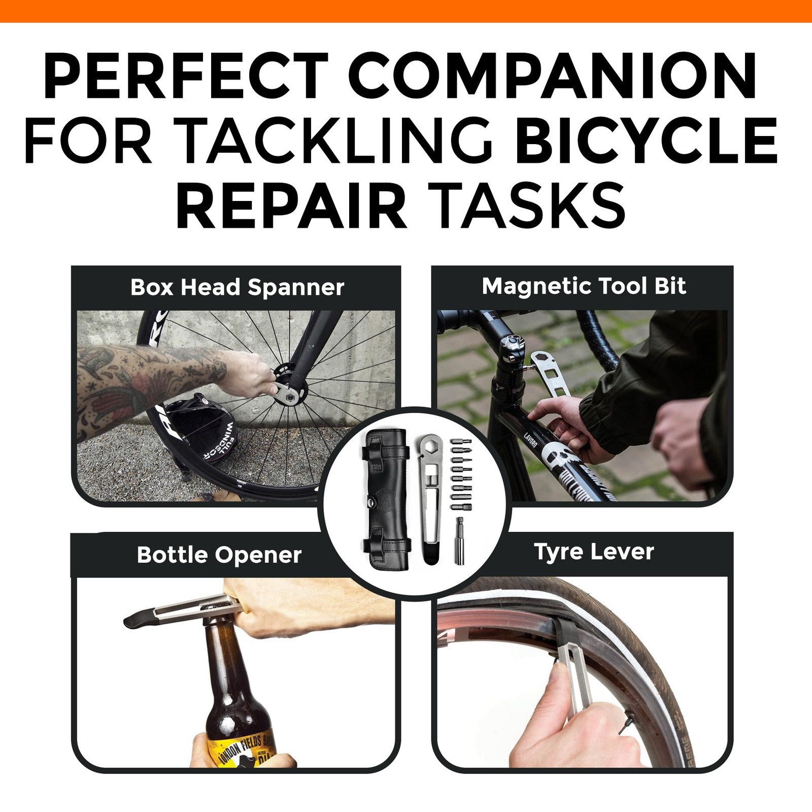 The Nutter Bicycle Repair Kit “ Portable Multi Tool For Mtb Road & Dirt Bikes “