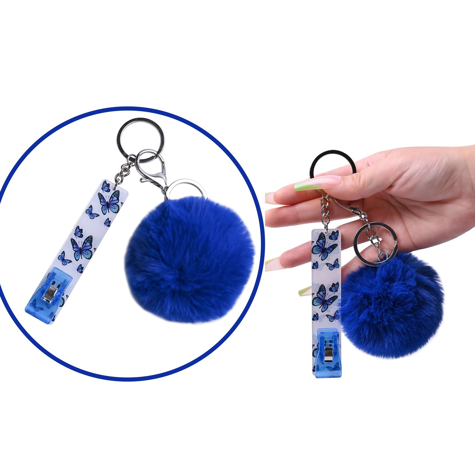 Card Grabber Keychain Card Puller for Long Nails ATM Card Clip Contactless8549