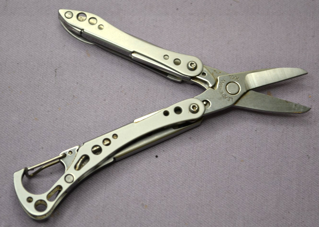 OEM Leatherman Style CS Black Stainless Multi-Tool Knife Discontinued USA–Great