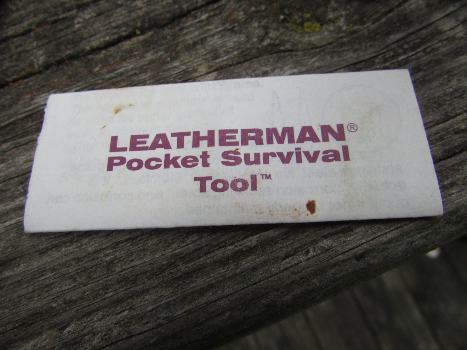 Original Vintage 1995 LEATHERMAN Pocket SURVIVAL TOOL Looks UNUSED Retired NOS !