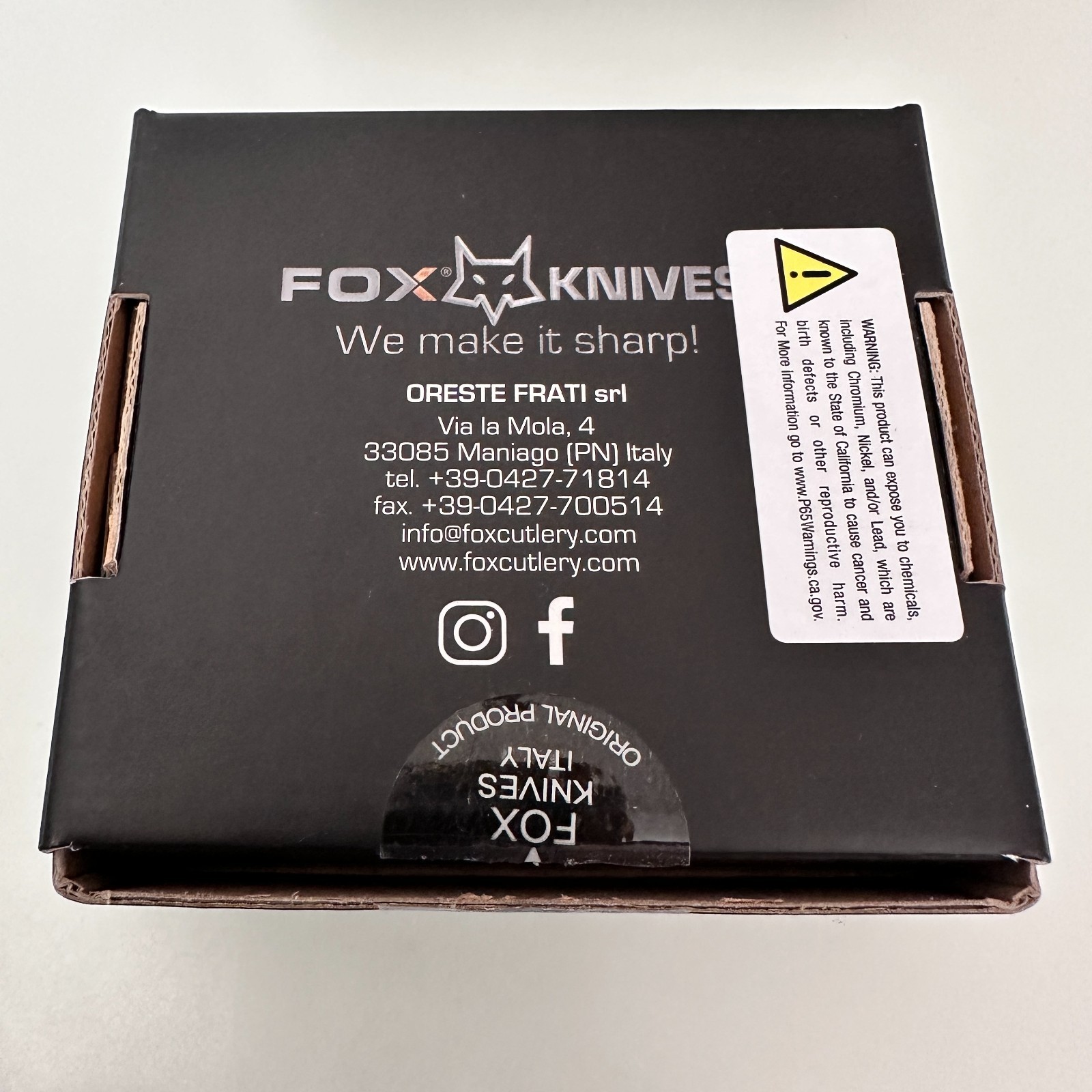 FOX KNIVES Mini-TA Folding FX-536 B Knife 1″ Blackout