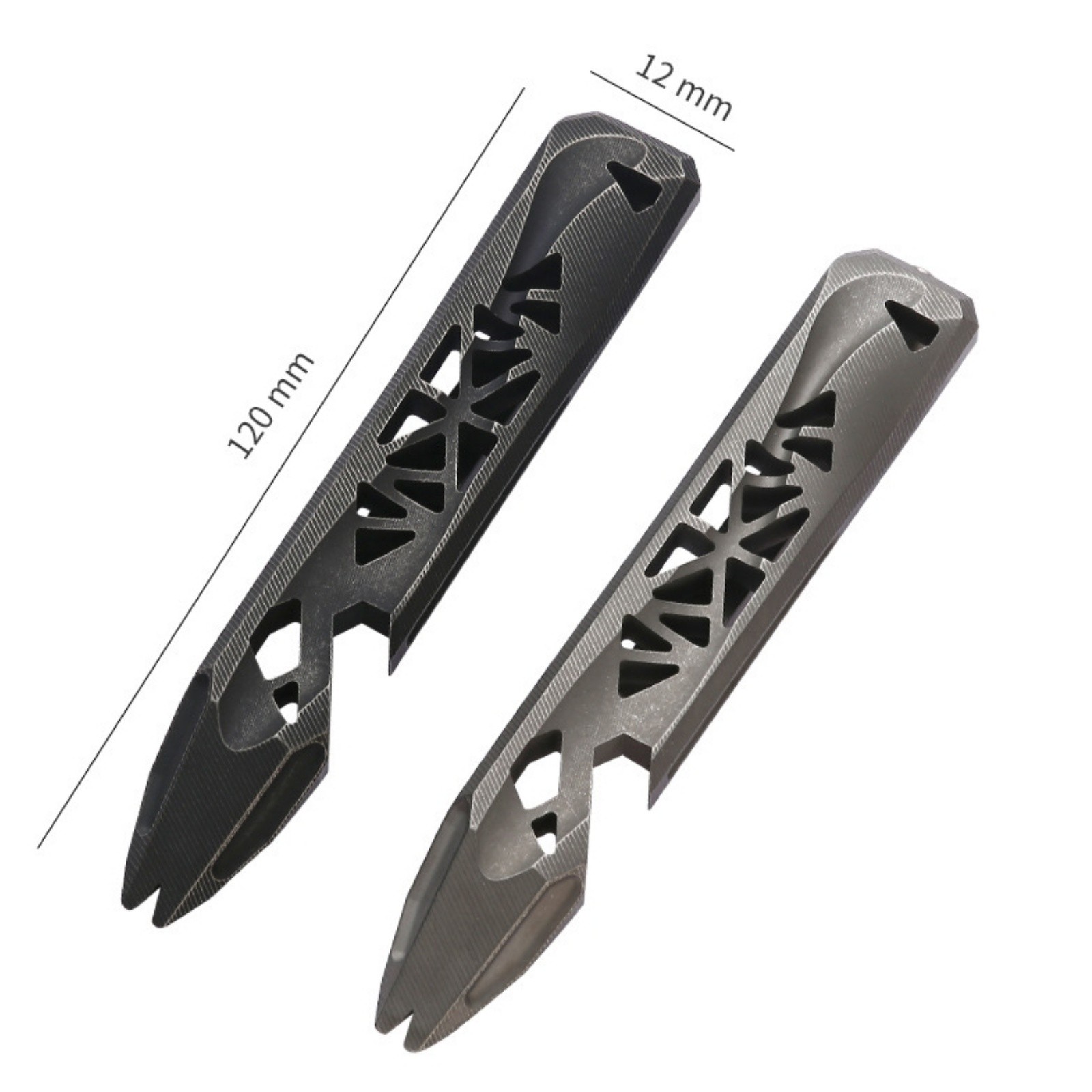 Titanium Alloy Outdoor EDC Mini Pry Bar Multi-Tool with Clip Portable