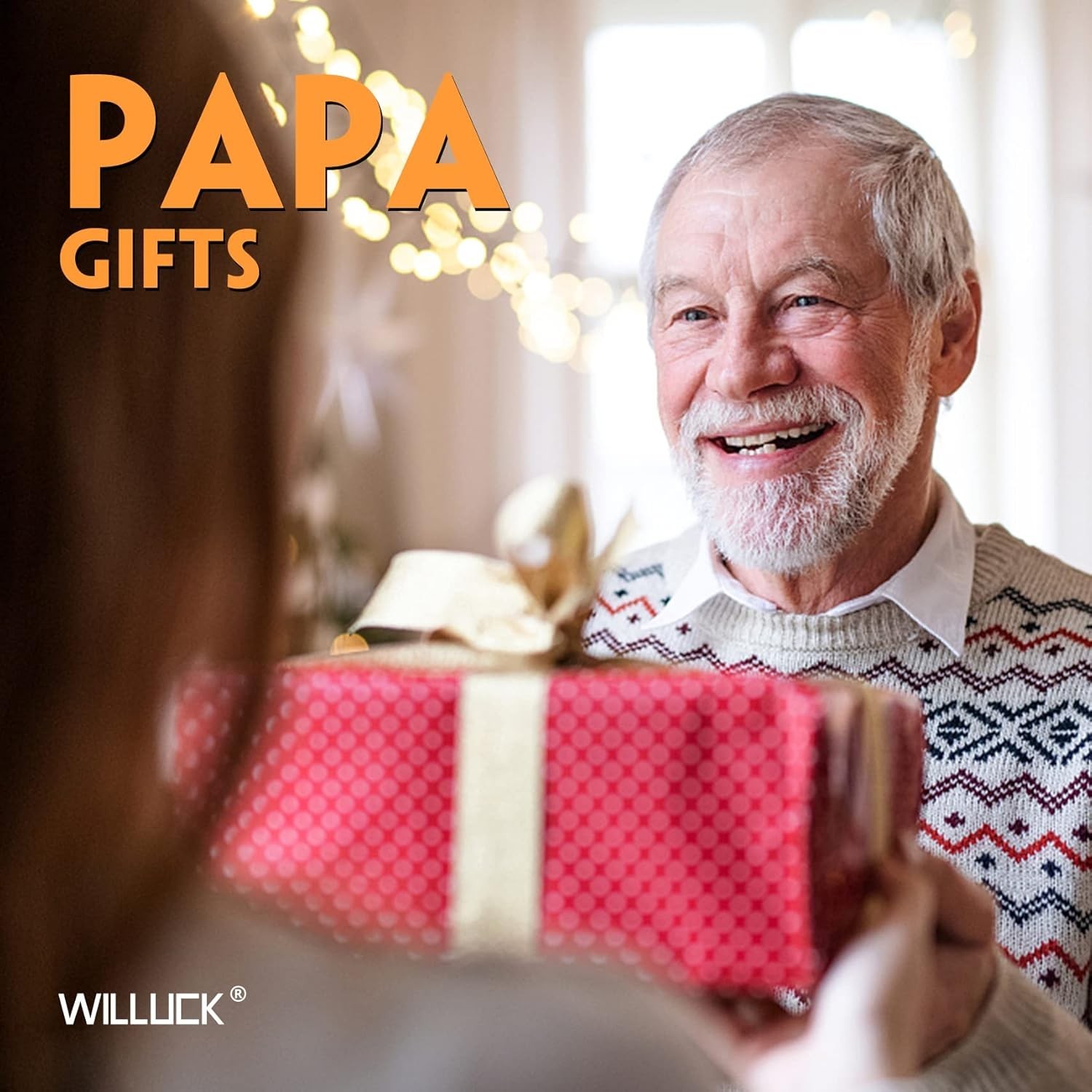 Magnetic Pickup Tool with LED Light Engraved Best Papa Ever Father’s Day Gift