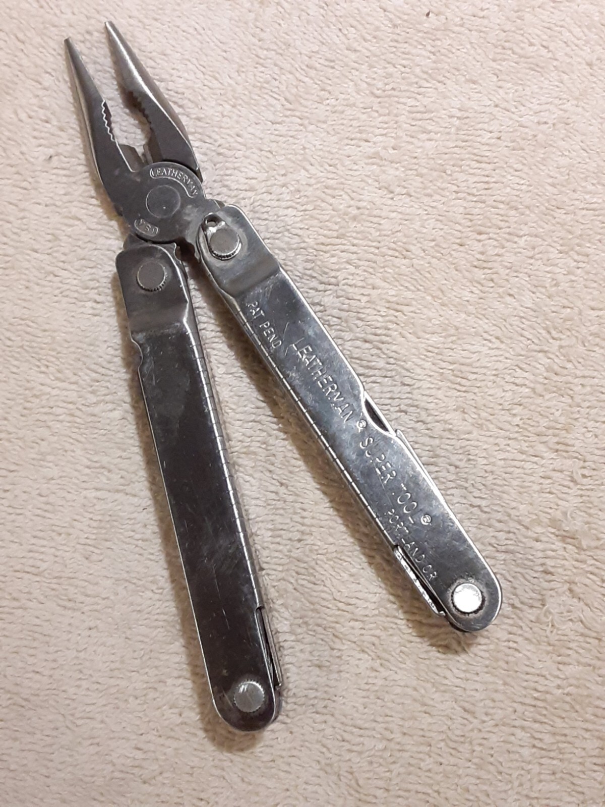 1996 LEATHERMAN SUPER TOOL VINTAGE MULTI-TOOL 0996 SAW PLIERS KNIFE + MORE
