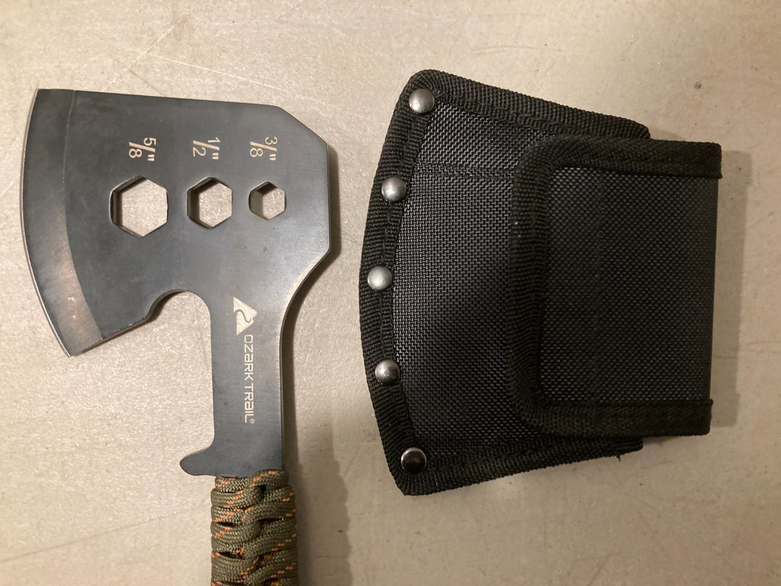 Lot of 2 Ozark Trail Camping Set Machete Axe Knife Combo