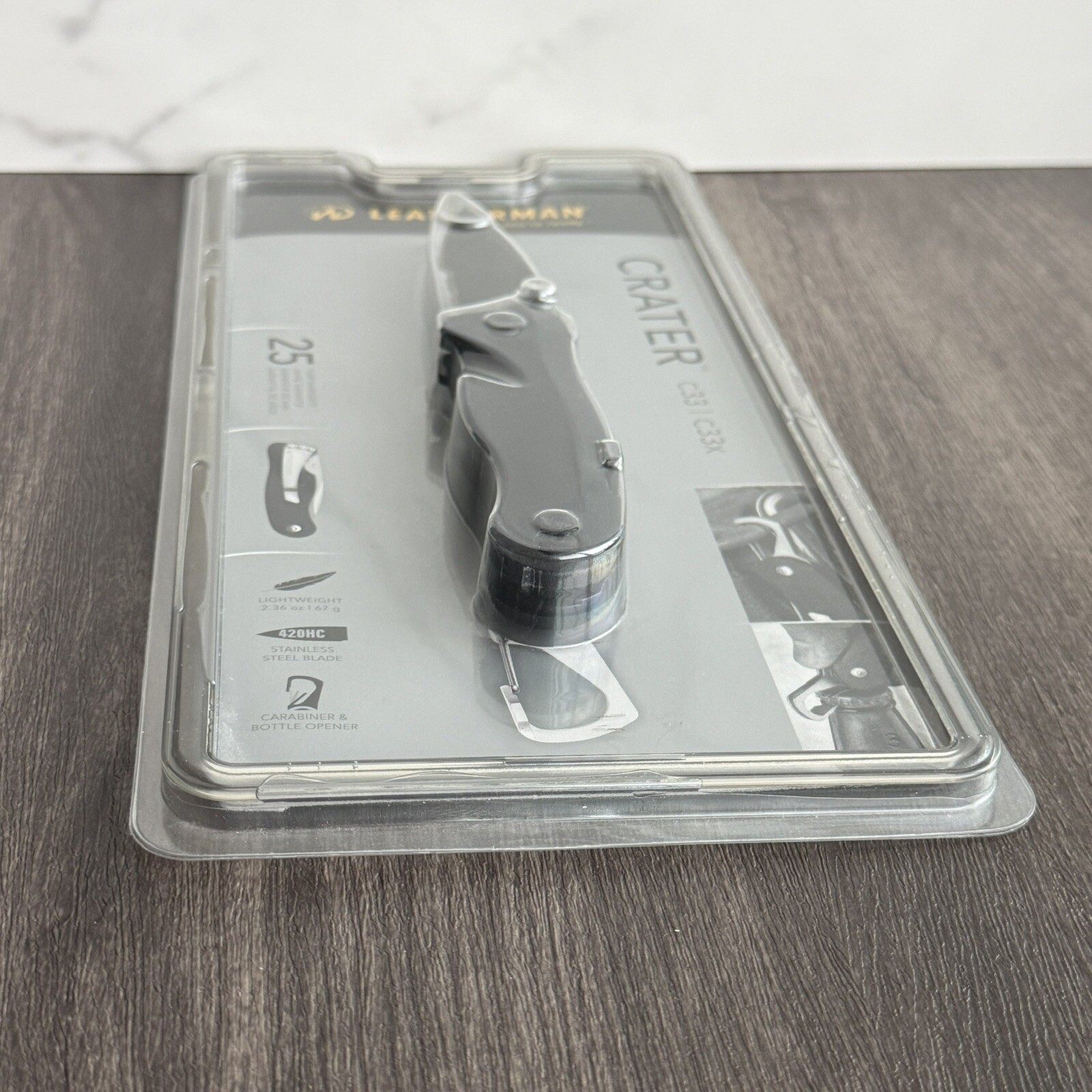 Leatherman C33X Black knife. Discontinued Model In a Sealed Clamshell