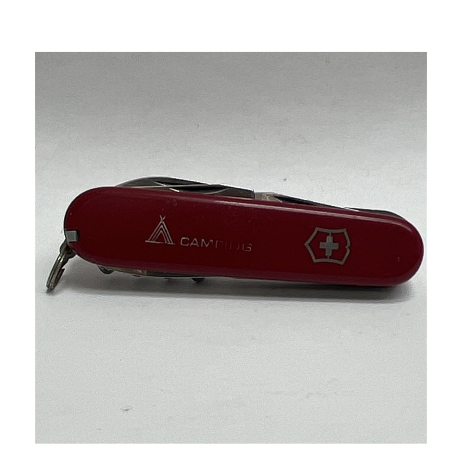 Victorinox Camping Swiss Army Red Multi-Tool 2.5in SS Blade 5 Tools Lanyard