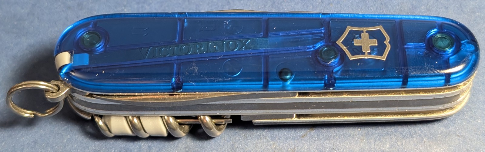 Victorinox Swiss Army Knife, Spartan Blue Lite Translucent, 1.7804.T2 New In Box