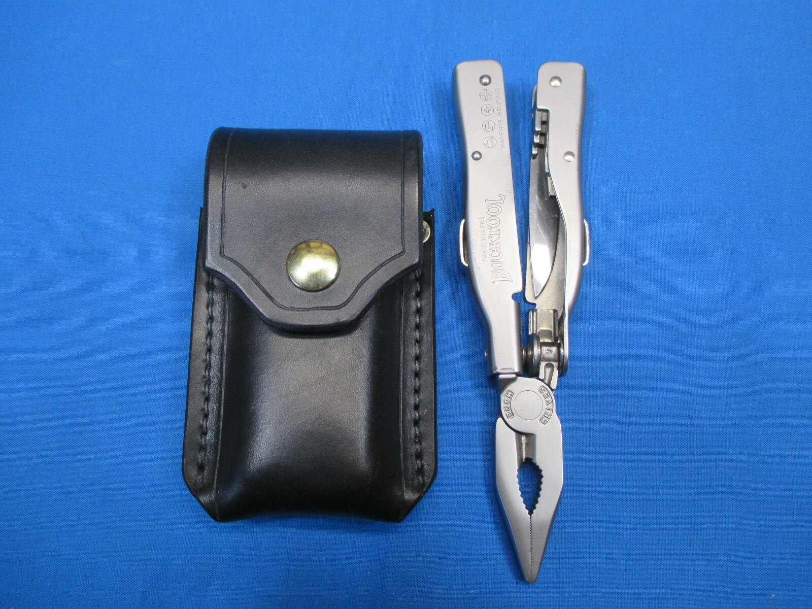 Leather Sheath for BUCKTOOL # 360 Multiplier Handmade R&L Handed, Black