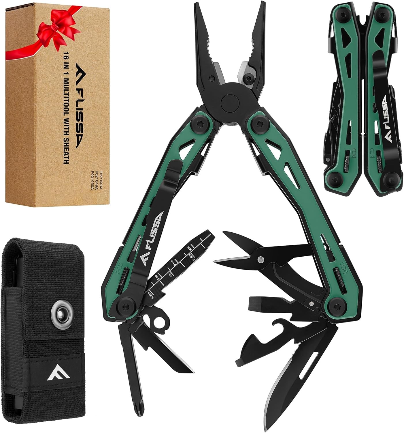 16-in-1 Pink Multi Tool Pliers Gifts Men Women Stainless Steel EDC Multitool W/