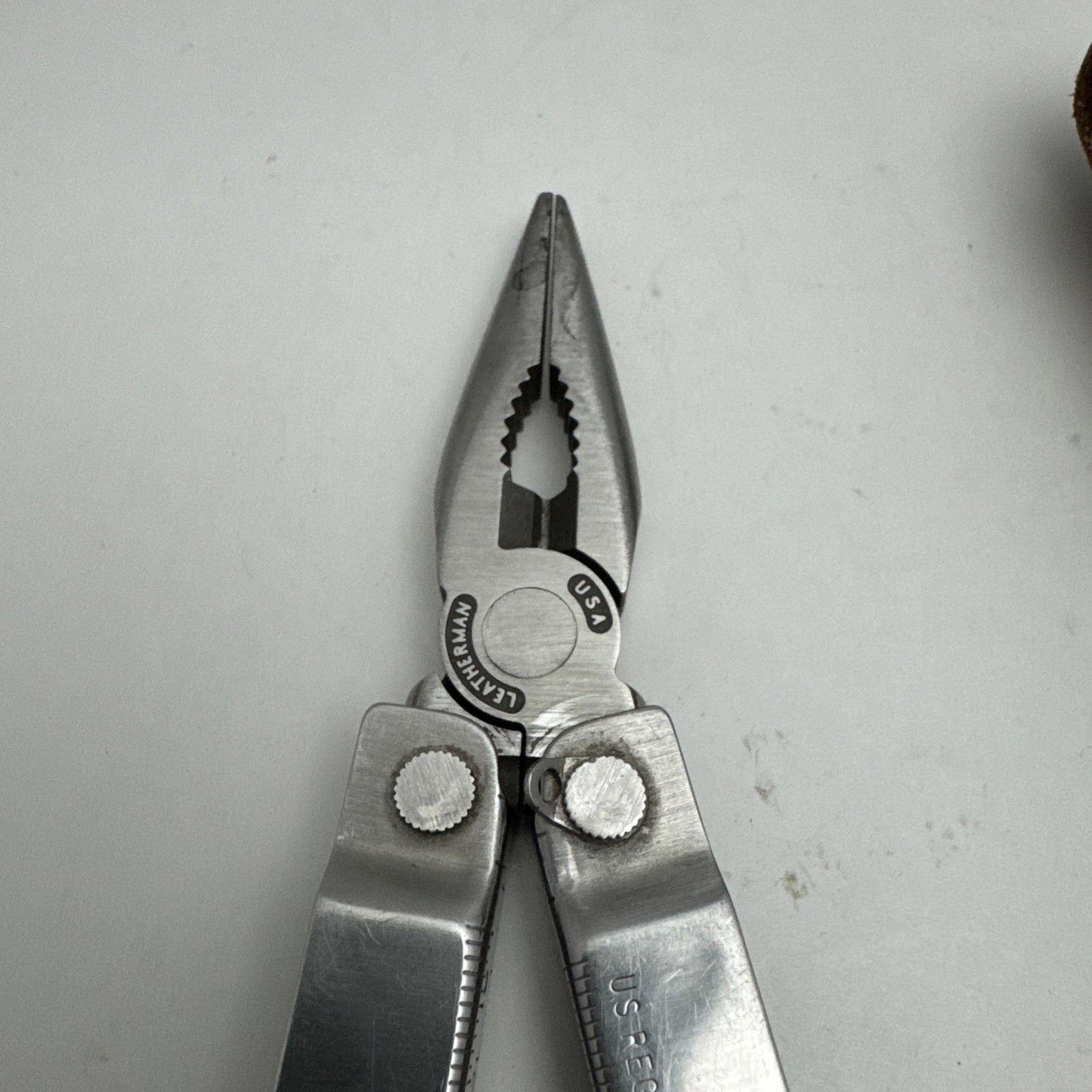 Vintage Original Leatherman knife Multi Tool Portland OR 9 TOOL Leather Sheath