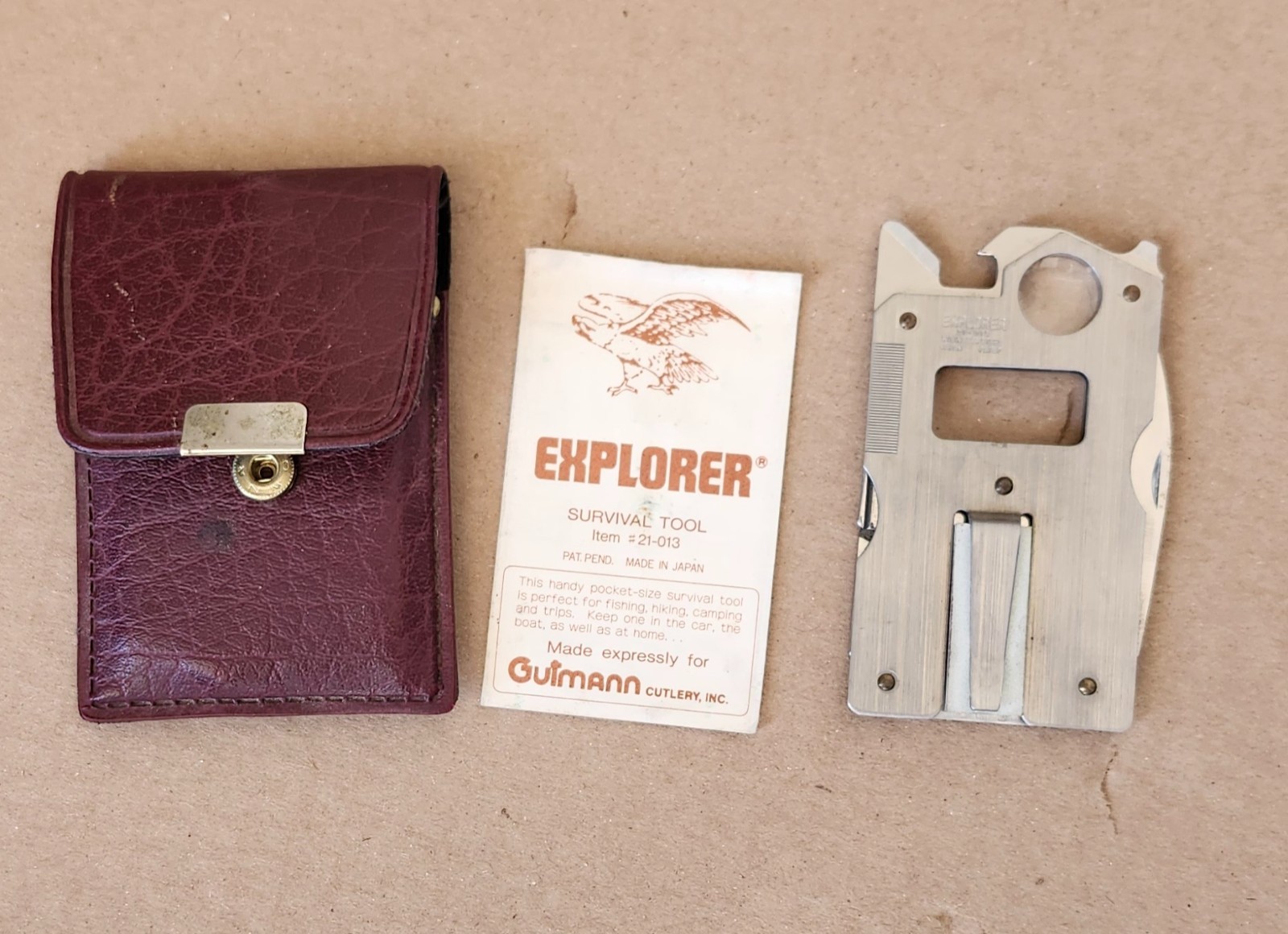 HOFFRITZ TYPE H MULTITOOL – CAMPING SURVIVAL FISHING – STAINLESS STEEL JAPAN VTG