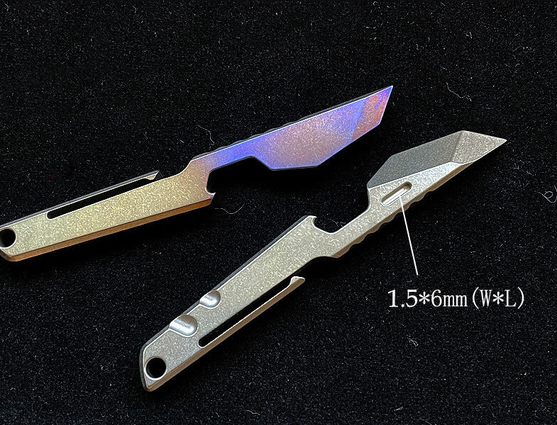 TC4 Titanium Alloy Pocket Multi Tools Bottle Opener Cutter Outdoor EDC Tool