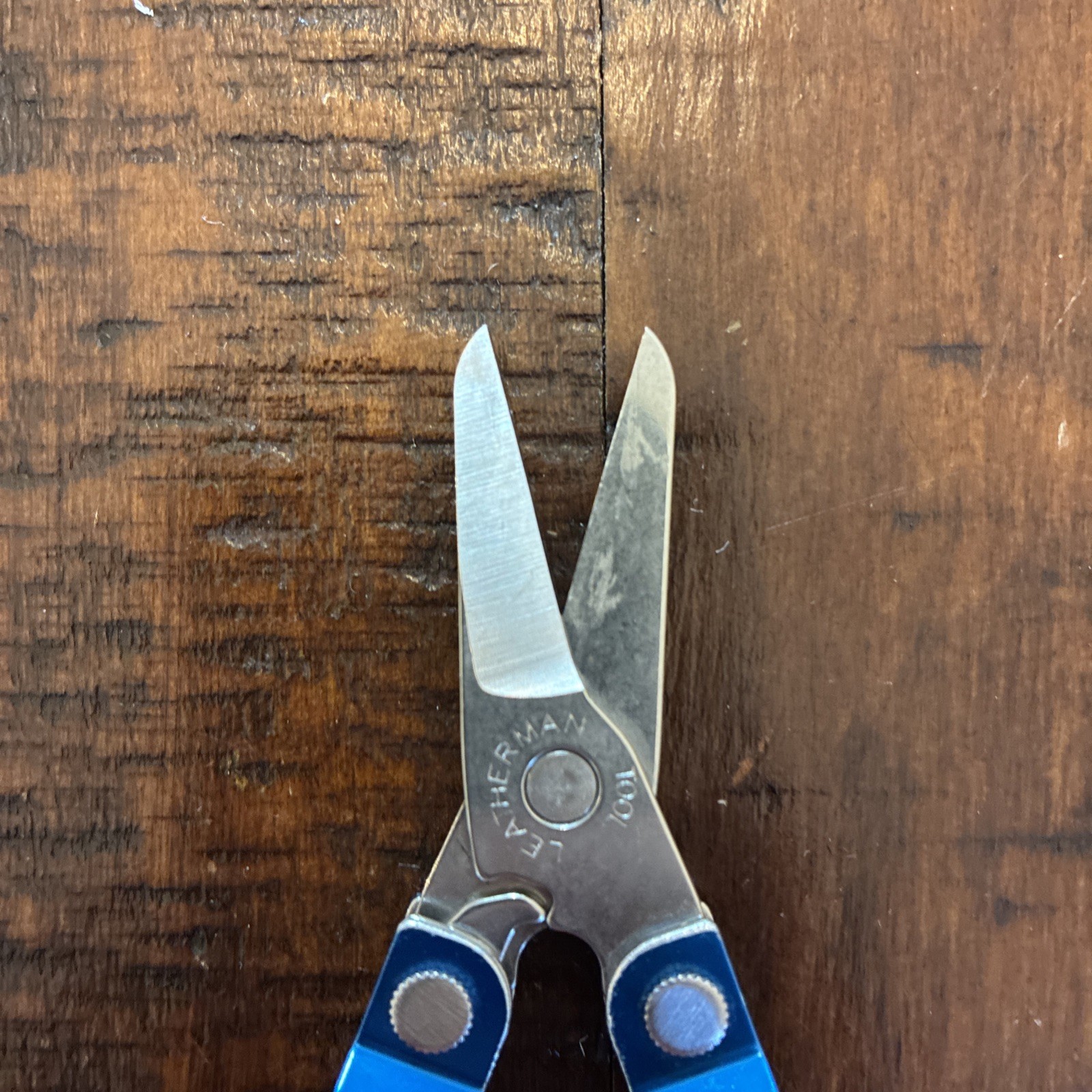 Leatherman Micra Multi-Tool, Knife, Scissors, Key Ring, Blue Nice Cond 04/13