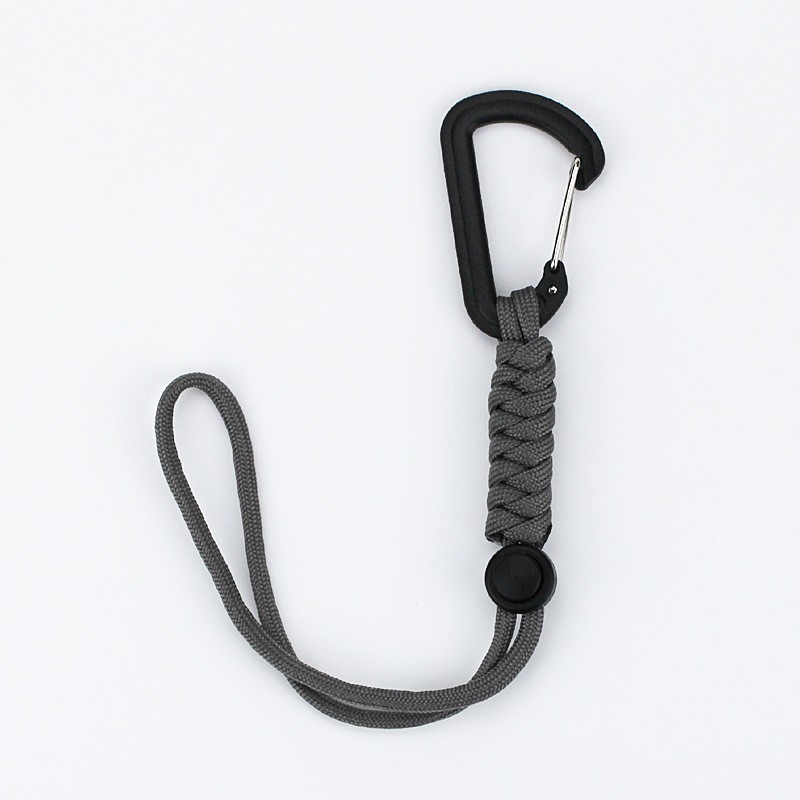 Outdoor Tactical Hook Bag Carabiner Camping Emergency Paracord Keychain