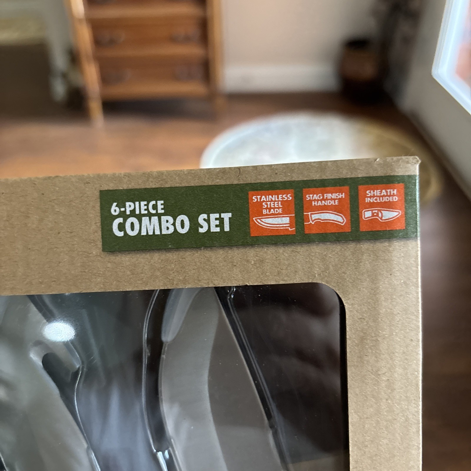 Ozark Trail 6 Piece Knife Combo Set With Sheaths Stainless Steel Outdoor Trail