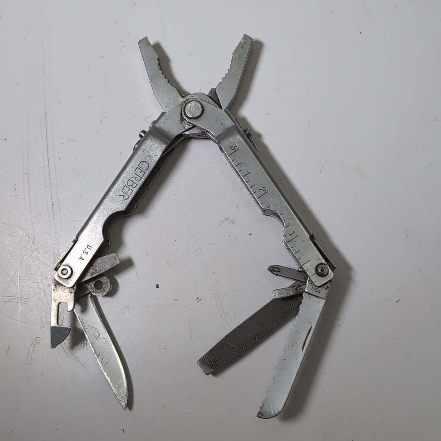 Vintage Gerber USA 600 Blunt Nose Multi-tool Pliers Knife – Great