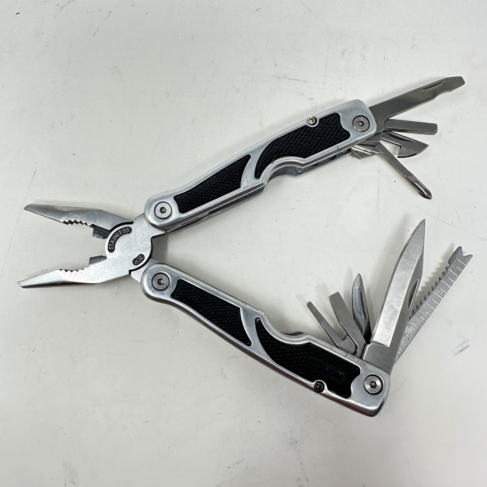 Protocol Stainless Steel MultiTool Pliers Knife Saw Nylon Sheath EDC Utility Kit