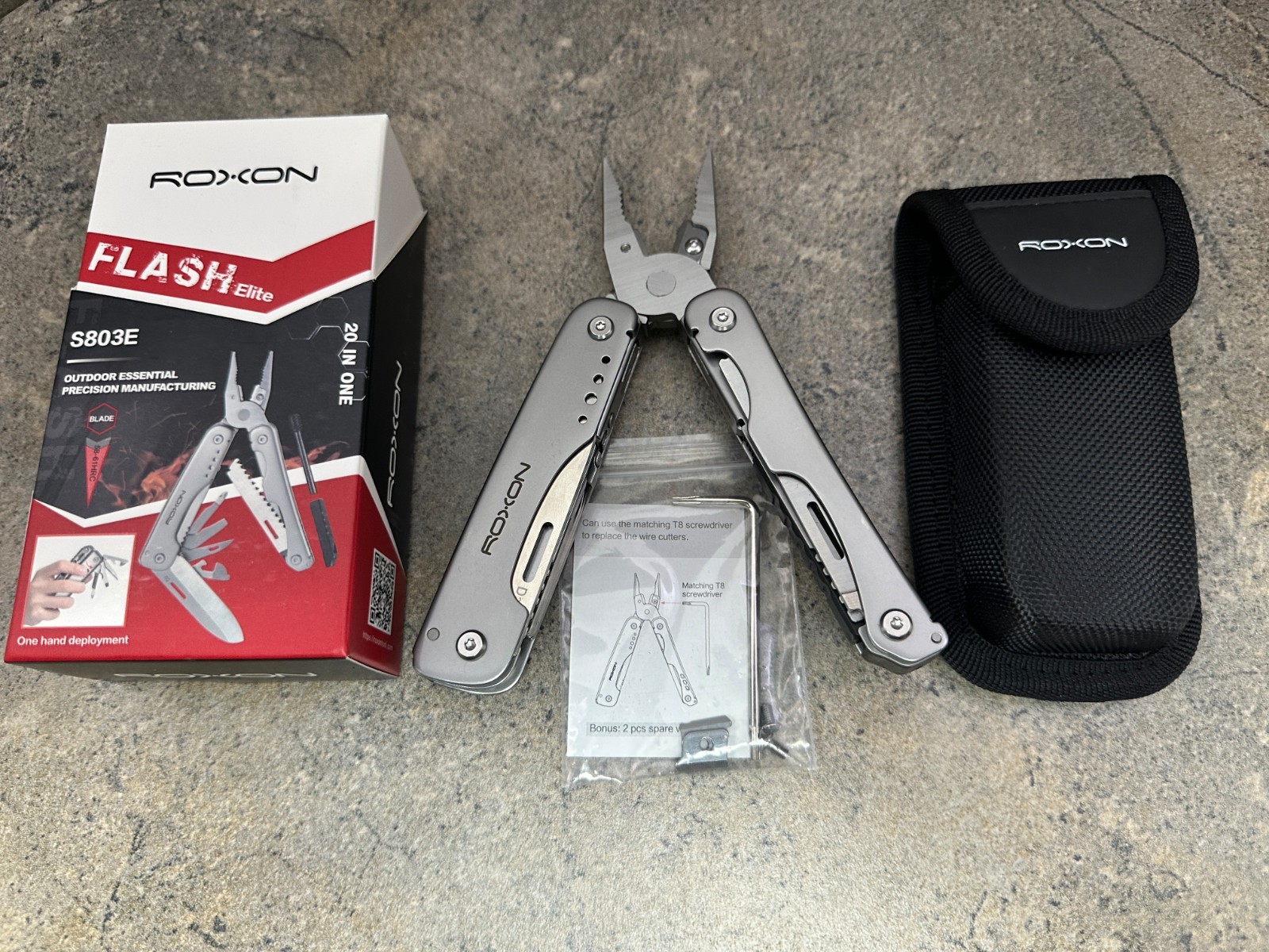 Roxon Flash Elite Multitool – 16-in-1 S803E