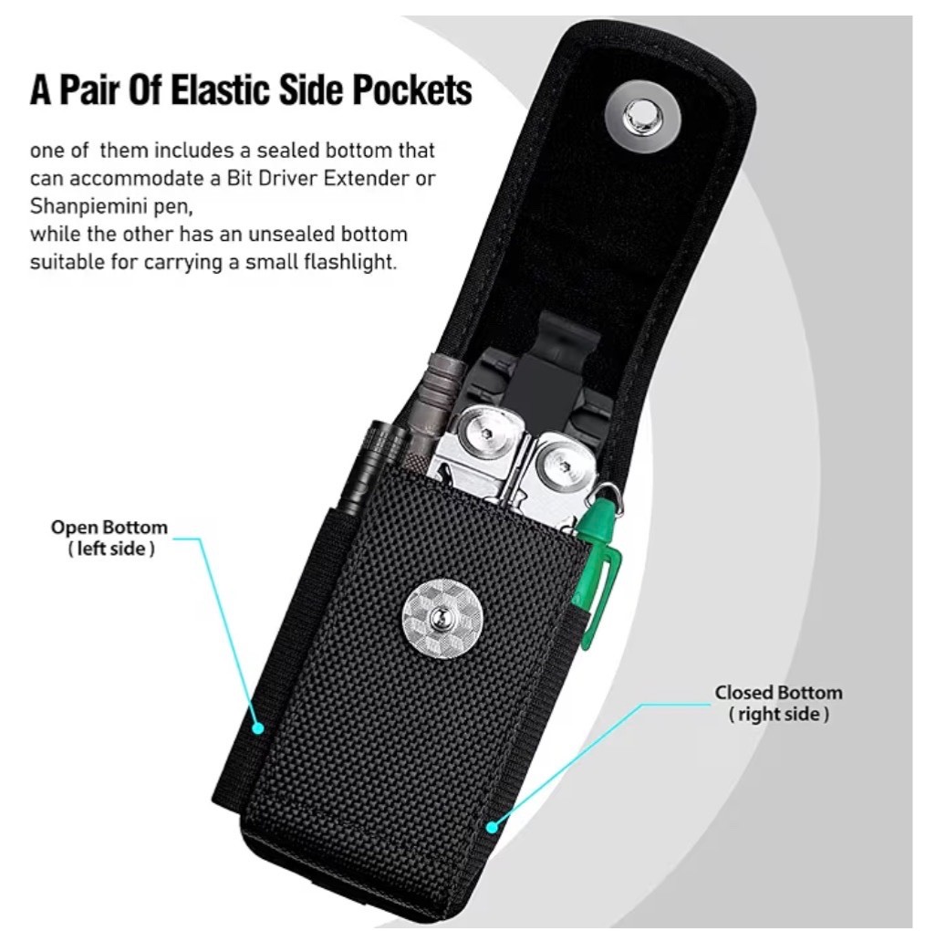 Multitool Sheath Compatible with Leatherman EDC Belt Organizer Tool Holster Pouc
