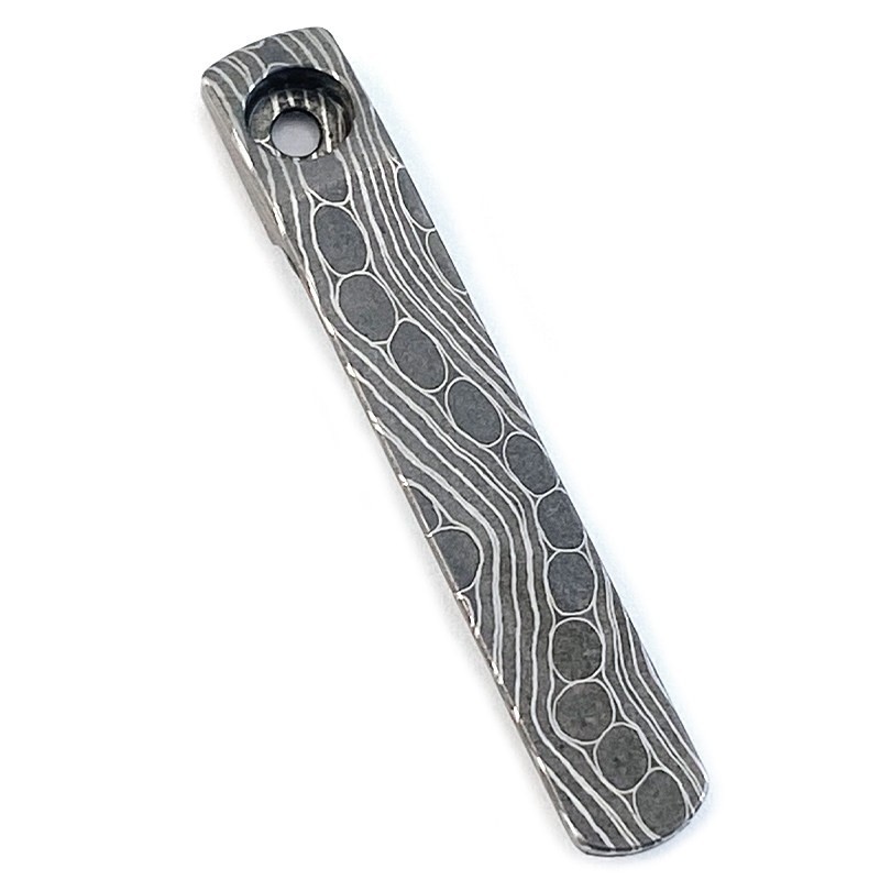 Damascus Steel CNC Pocket Clip for Spyderco Para 3 Lightweight Manix 2 C223