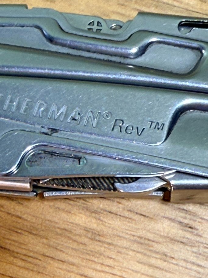 Leatherman Rev Stainless Steel Multi-Tool Pocket Clip Pliers Knife EDC Tool Used