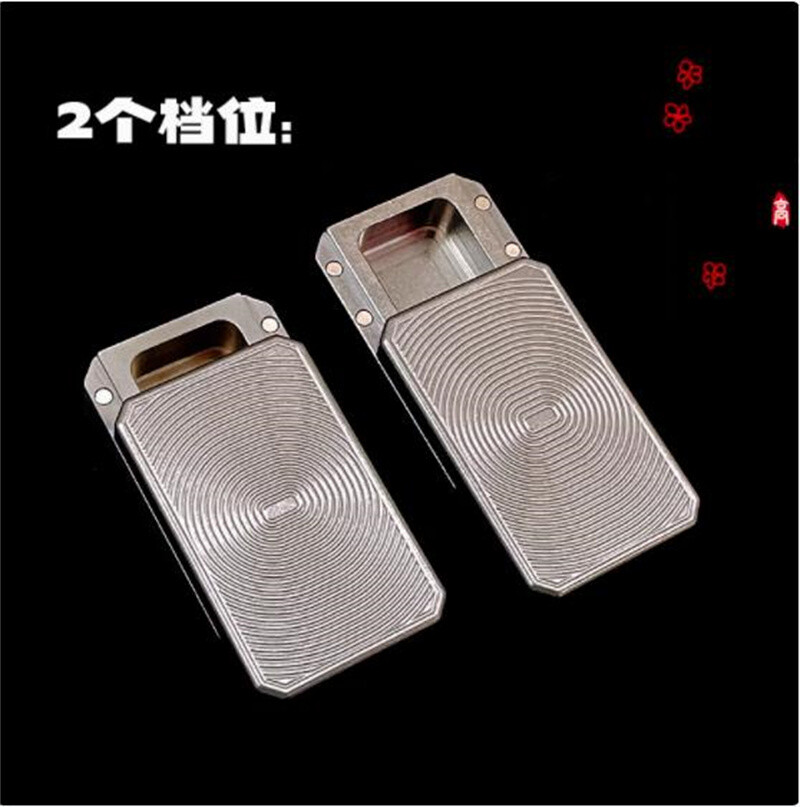 Titanium Alloy Pop Storage Case Fidget Gadgets Candy Pill Cigarette EDC Box