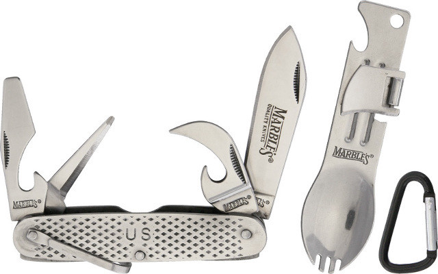 Marbles Camp Combo Stainless Multi-Tool Hang Packaged