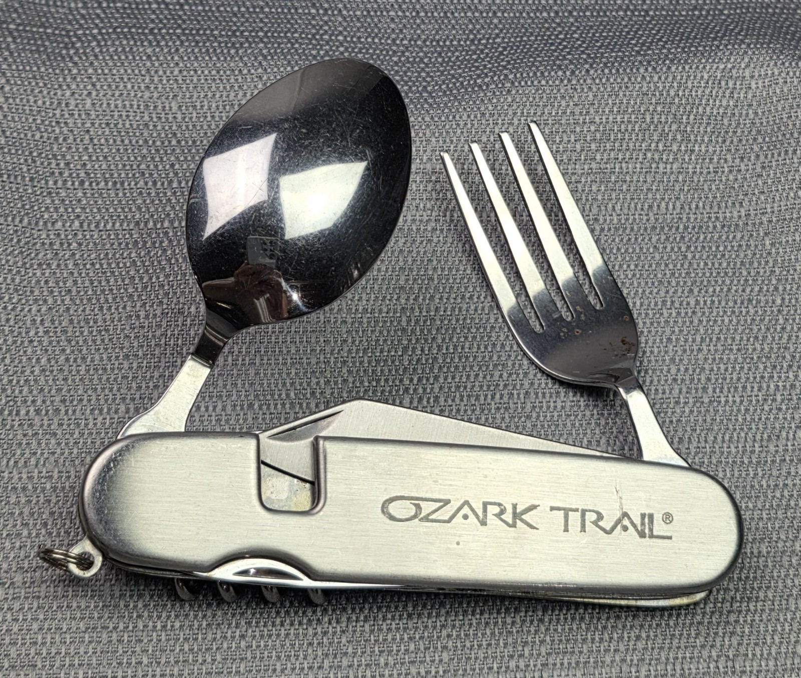 Ozark Trail Multitool Swiss Knife Camping Hiking 6 Folding Tools Stainless Steel