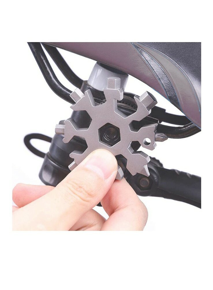 18-in-1 Snowflake Multi Tool, Stainless Steel Snowflake Bottle Opener/Flat…