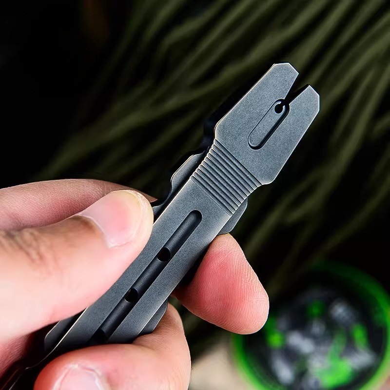 6AL4V Titanium Alloy Pocket Pry Bar EDC Tool for Outdoor