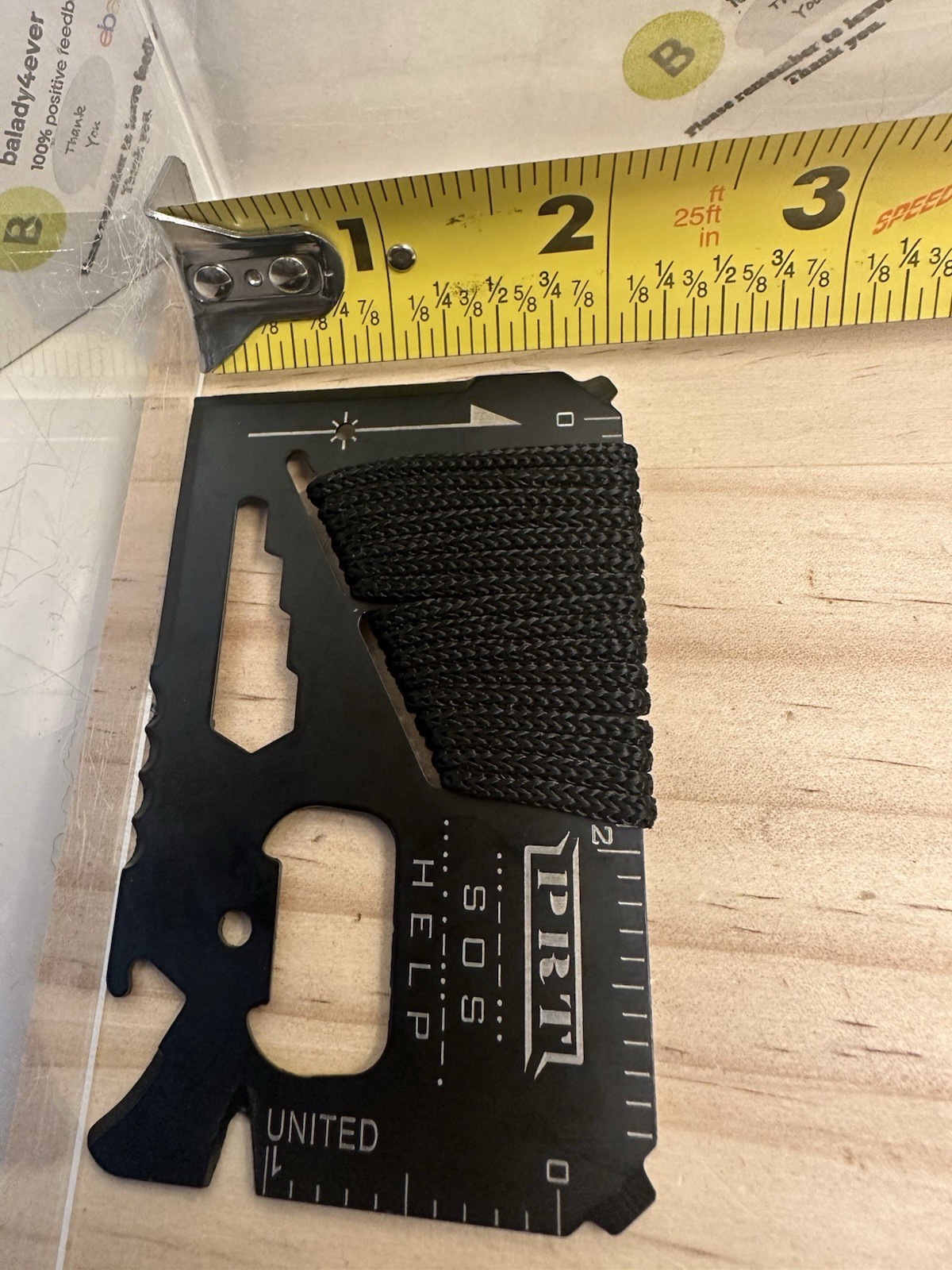 “PRT SOS HELP” Branded DeltaHalo Credit Card Multitool 14 in 1 Survival