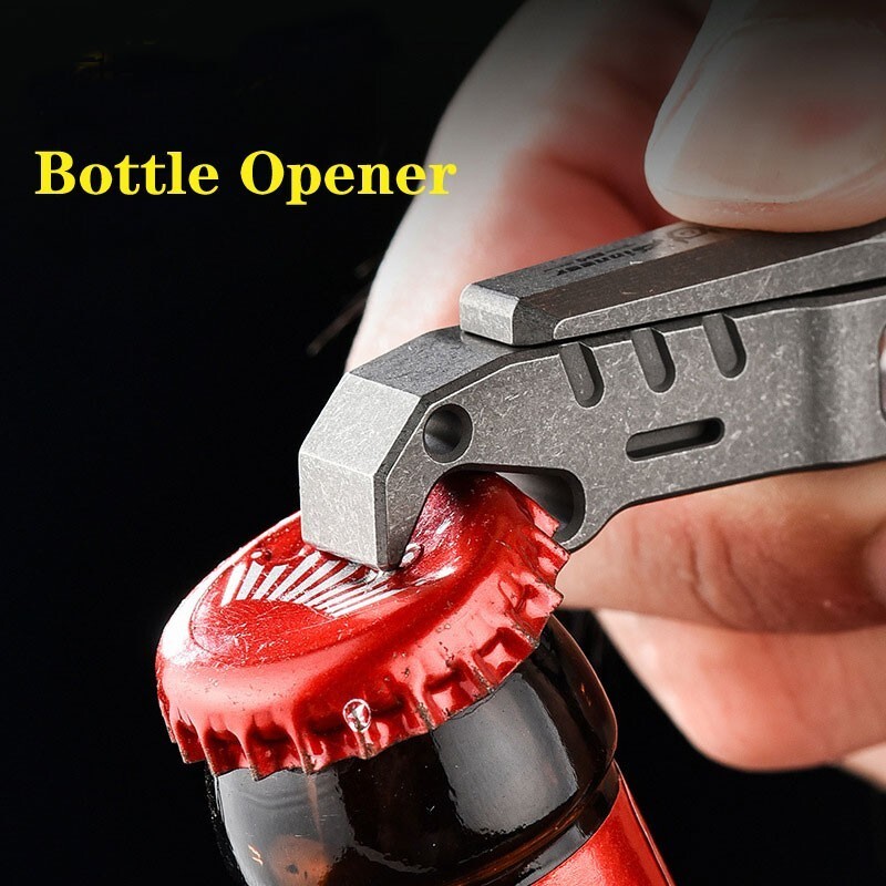EDC Titanium Alloy Portable Multi Tools Nail Clippers Opener Hanging Buckle File
