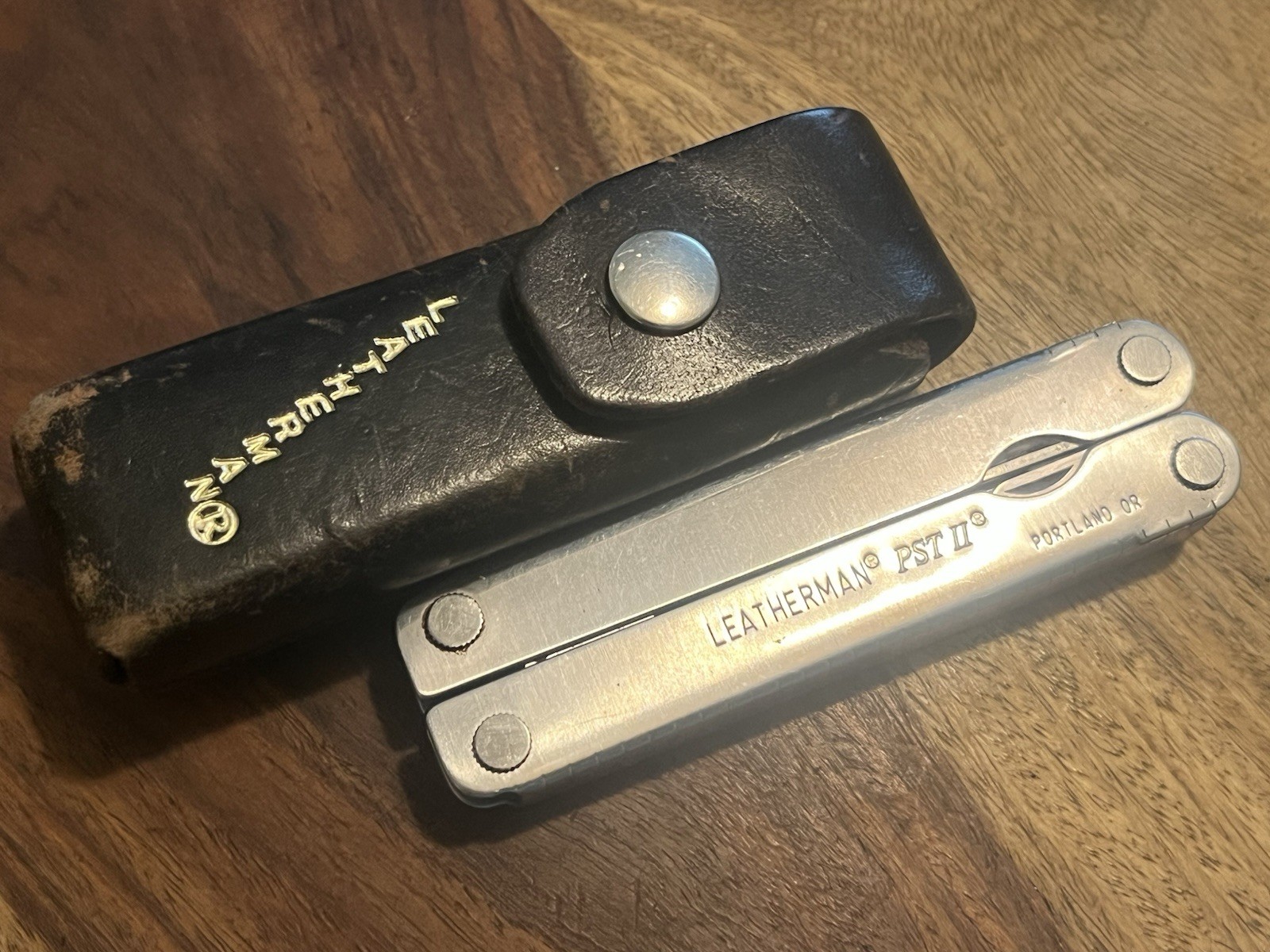 Vintage 1999 Leatherman PST II Multi Tool w/Beautiful Sheath SUPER NICE! ~TASKCo