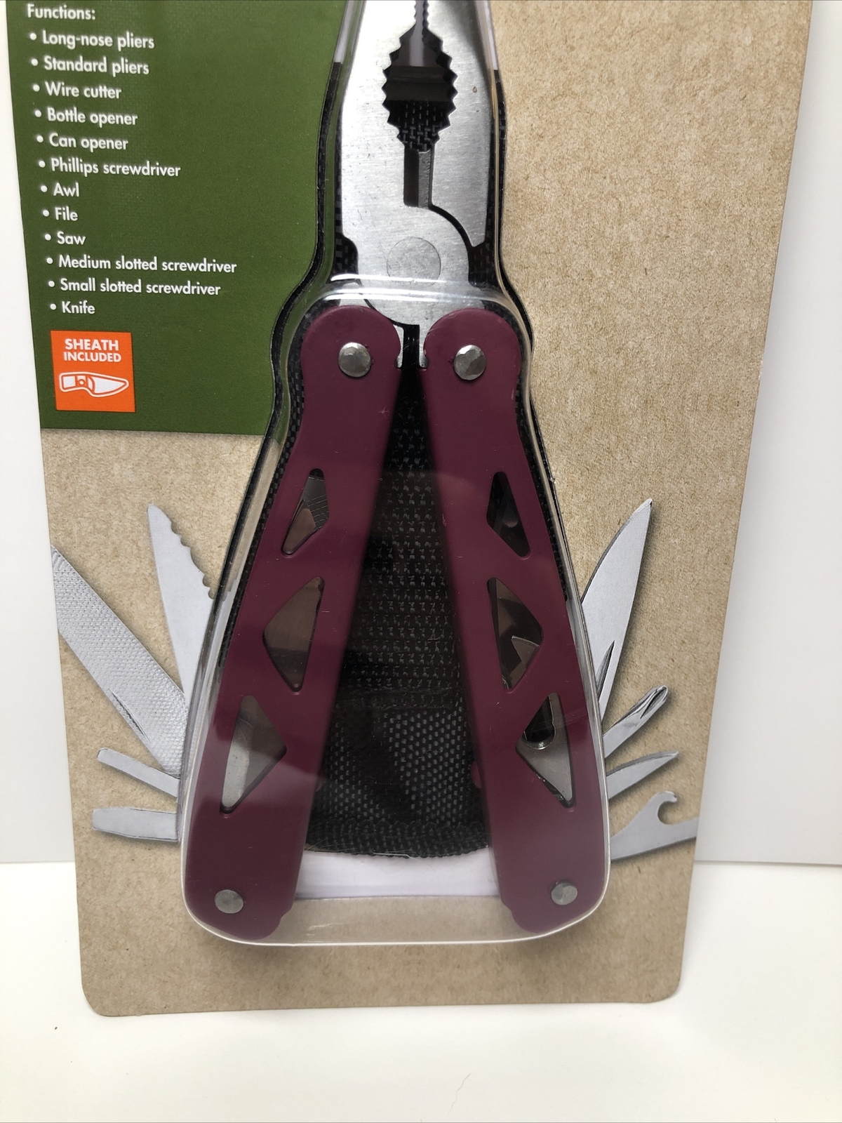 Ozark Trail 12-In-1 MULTITOOL with Sheath Hiking Outdoors Pocket Knife Camping