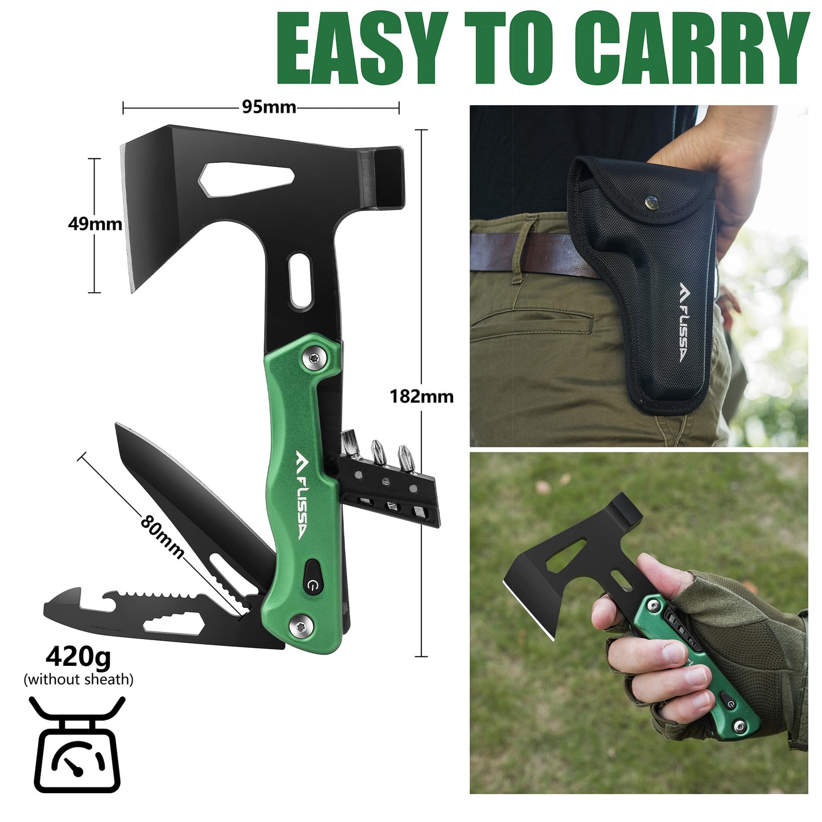 Multitool 14 in 1, Gifts for Men, Camping Accessories, Camping Gadgets, Ki…