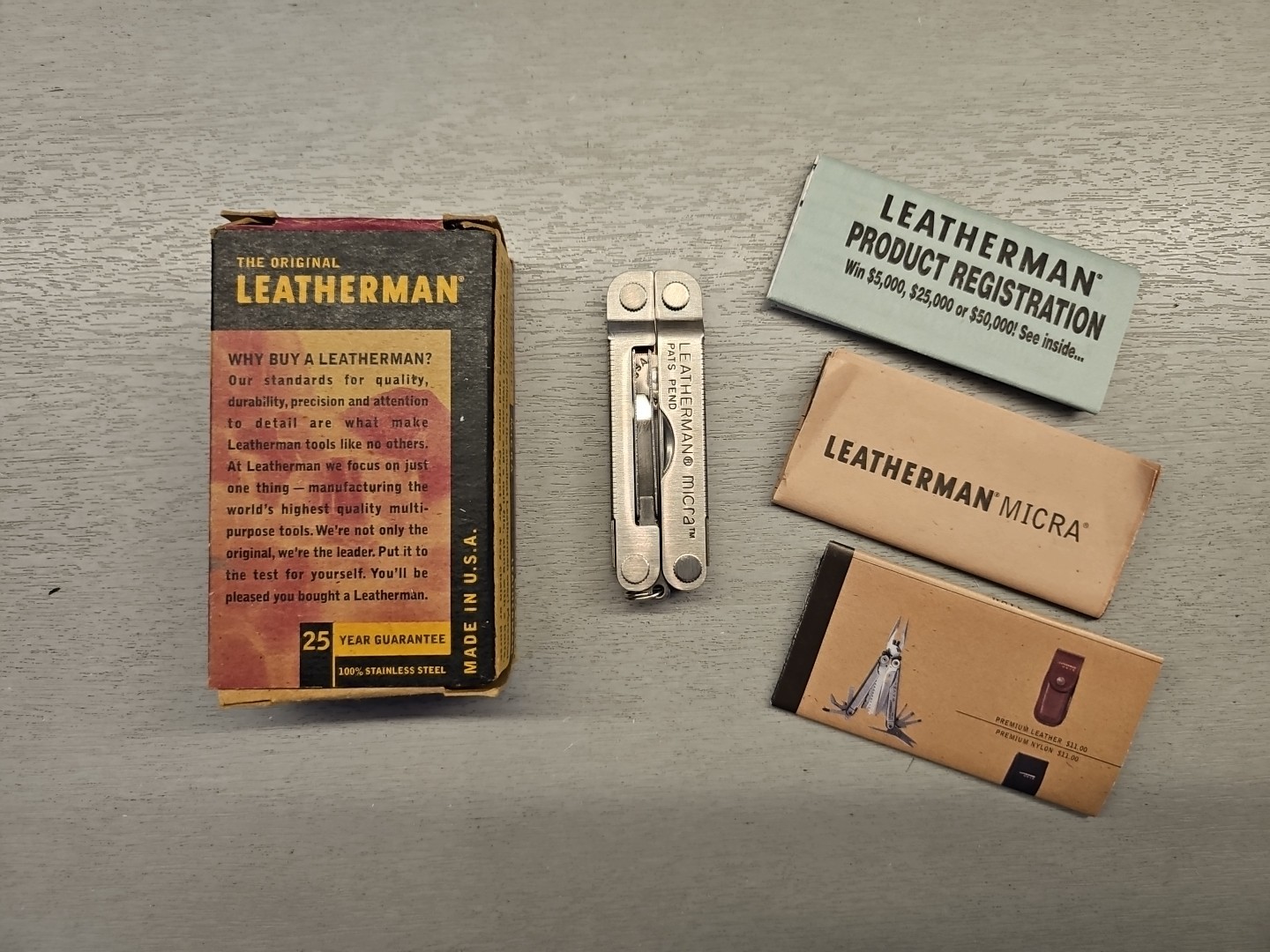 Leatherman MICRA Collectors item NEW Sealed Stainless Steel MADE IN USA